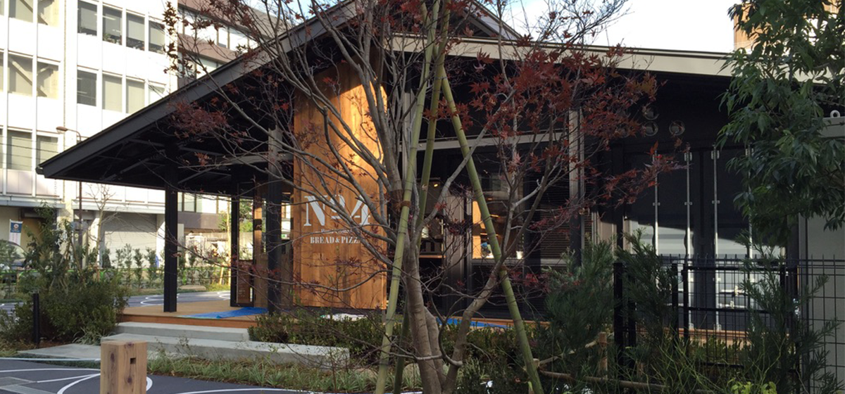 建設中のコンテナハウス