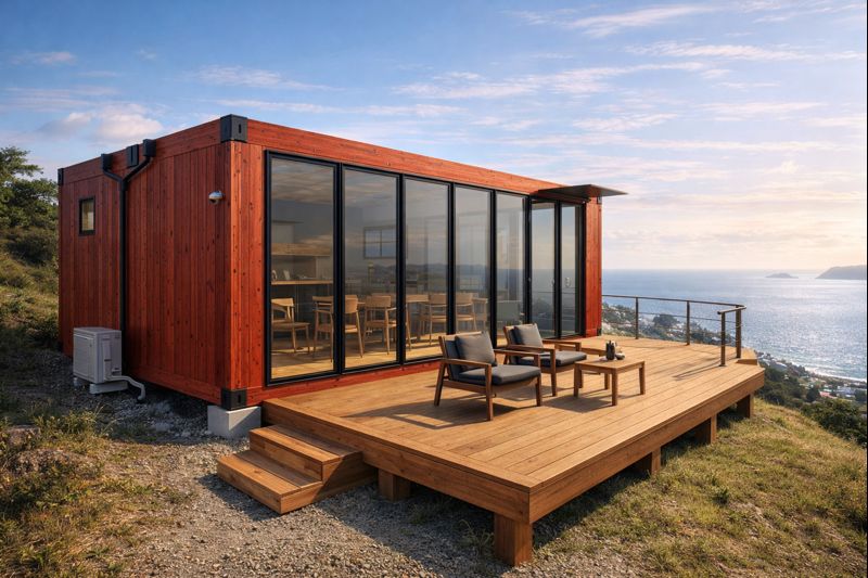 木造コンテナによるリモートオフィス