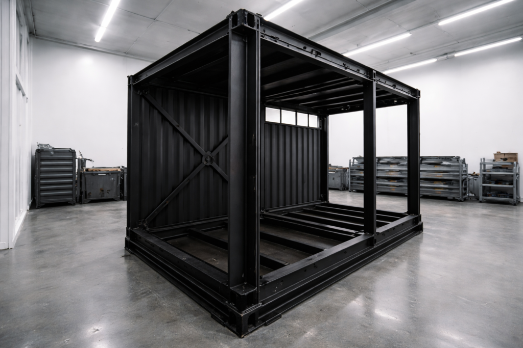 典型的な20FEET鋼製コンテナ
